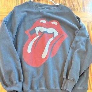 American Eagle Outfitters Rolling Stones Graphic Crewneck Sweater